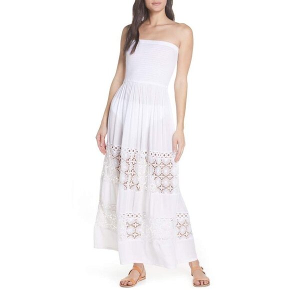 CHELSEA28 Farrah Smocked Cover-up Maxi Dress - Picture 1 of 9
